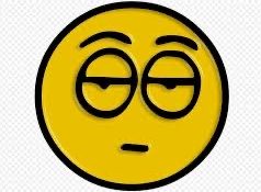 a bored face