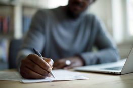 Man writing