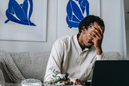 An upset man -learning from mistakes