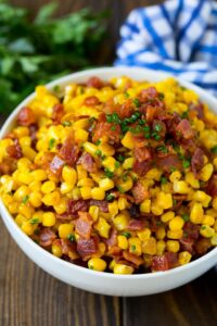 Corn and bacon