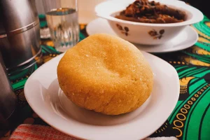 Nigerian Garri and soup